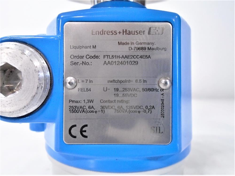 Endress Hauser Liquiphant M Level Switch, FTL51H-AAE2CC4E5A